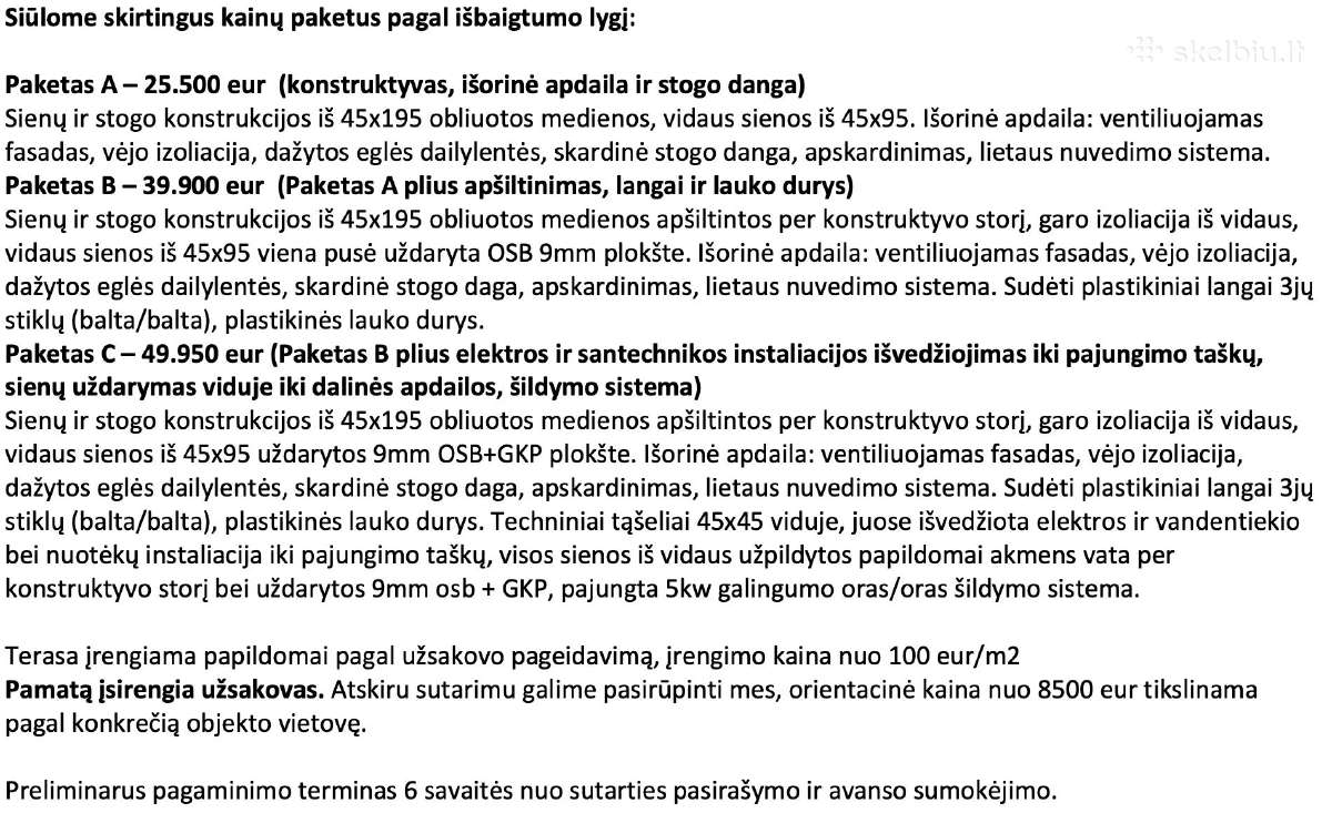 Nebrangūs skydiniai namai 50 m2 - nuotraukos Nr. 4