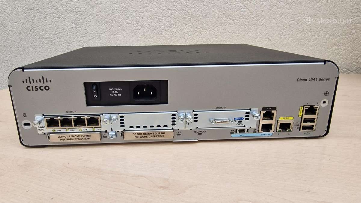 Router Cisco 1941/k9 - nuotraukos Nr. 2