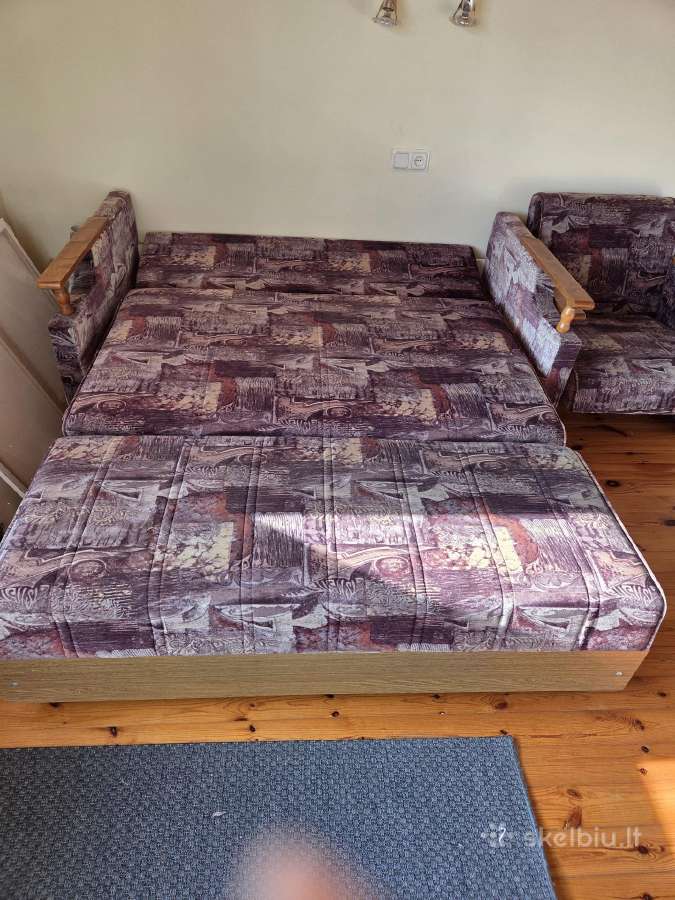 Atiduodamas komplektas, sofa lova ir fotelis lova - nuotraukos Nr. 3