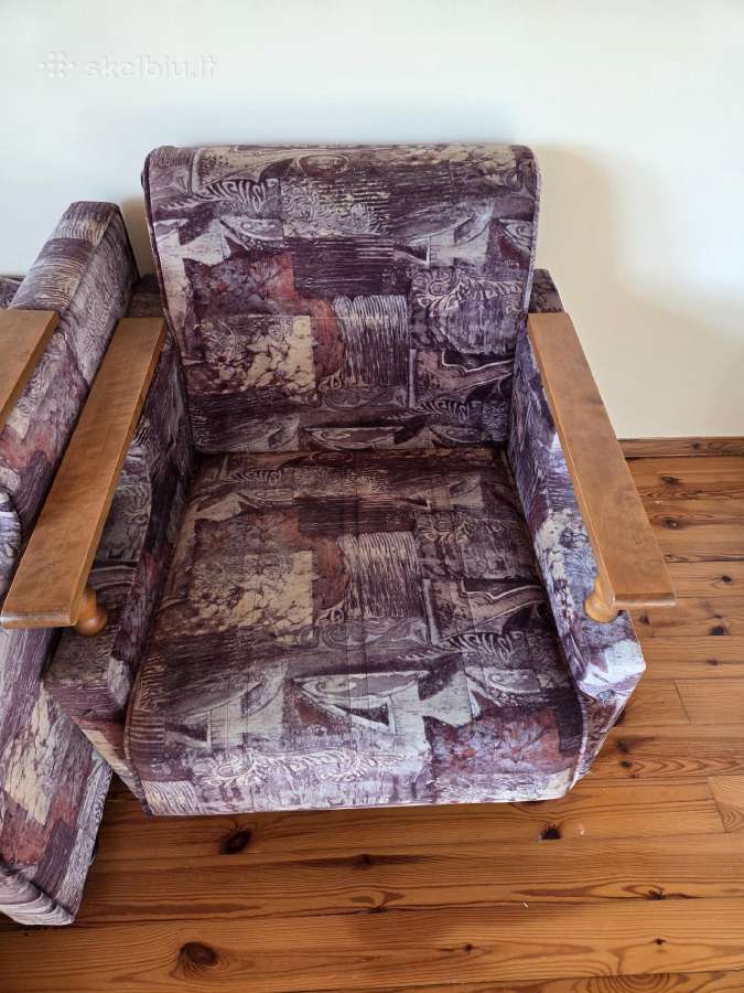 Atiduodamas komplektas, sofa lova ir fotelis lova - nuotraukos Nr. 4