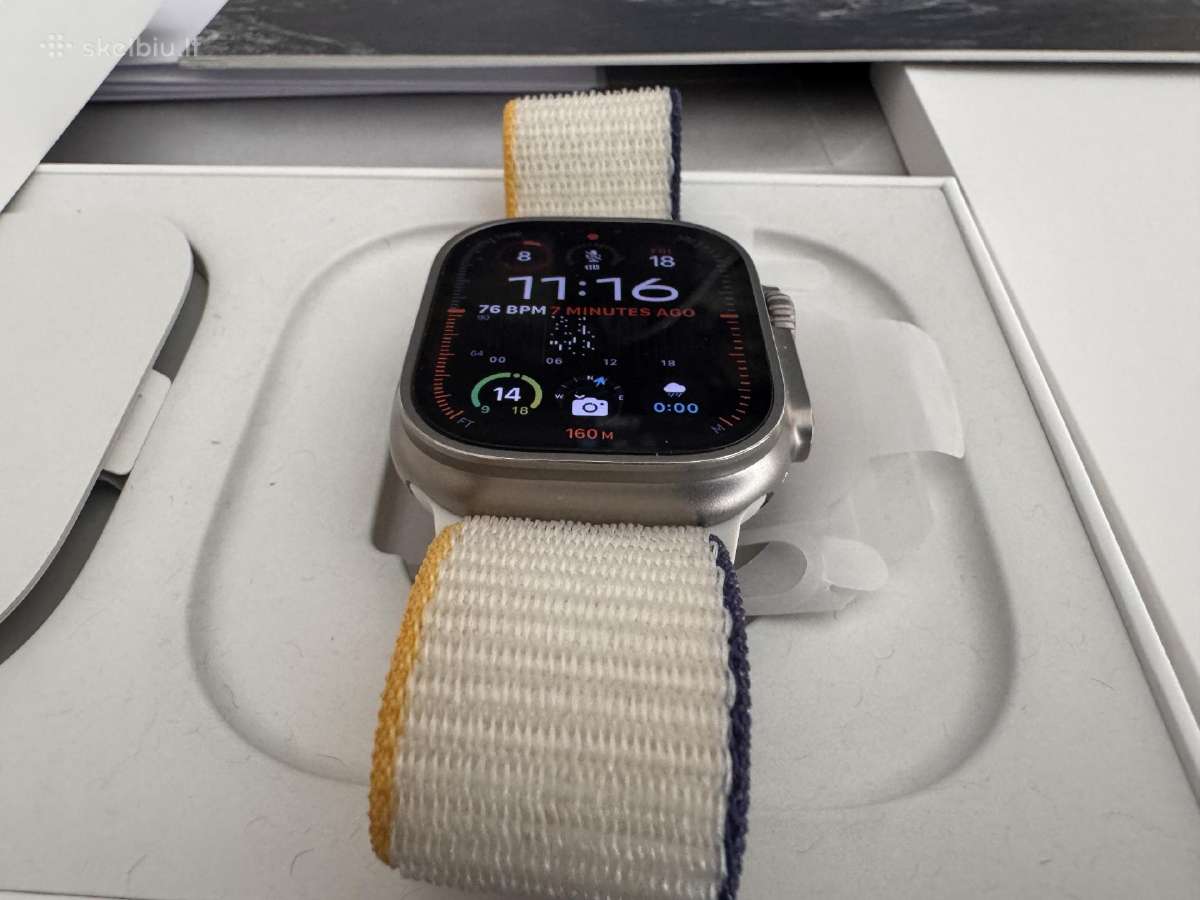 Apple Watch Ultra 49mm, idealus, su dokumentais - nuotraukos Nr. 3