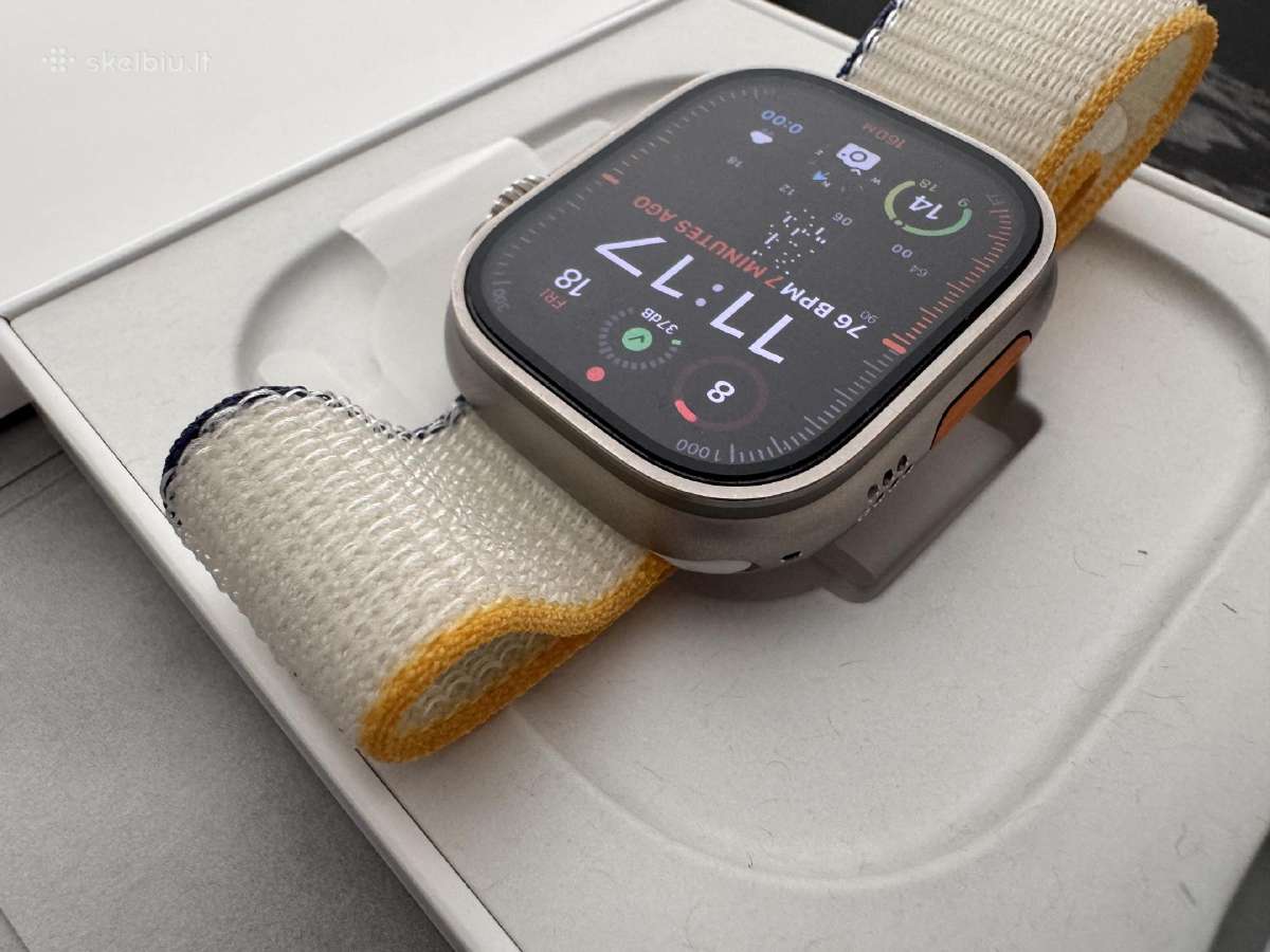 Apple Watch Ultra 49mm, idealus, su dokumentais - nuotraukos Nr. 6