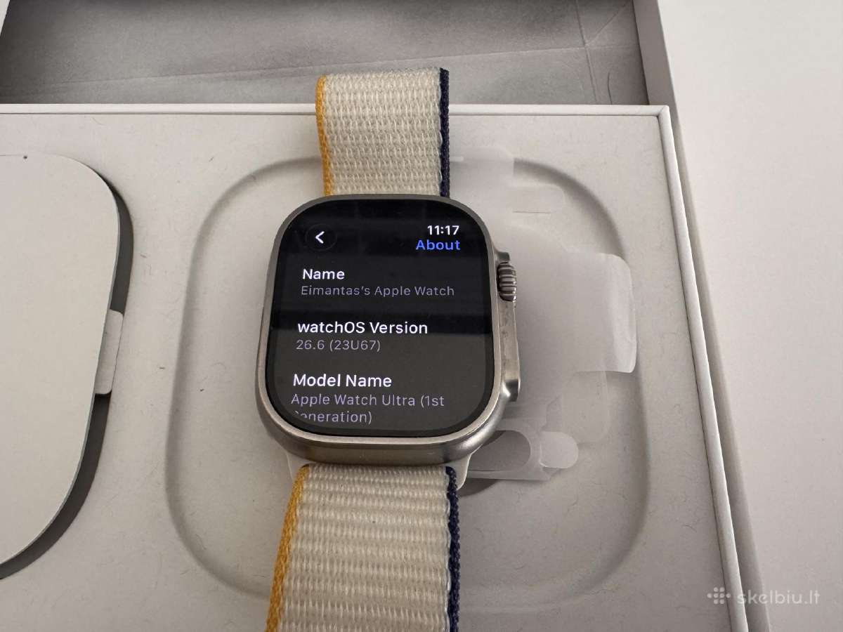 Apple Watch Ultra 49mm, idealus, su dokumentais - nuotraukos Nr. 7
