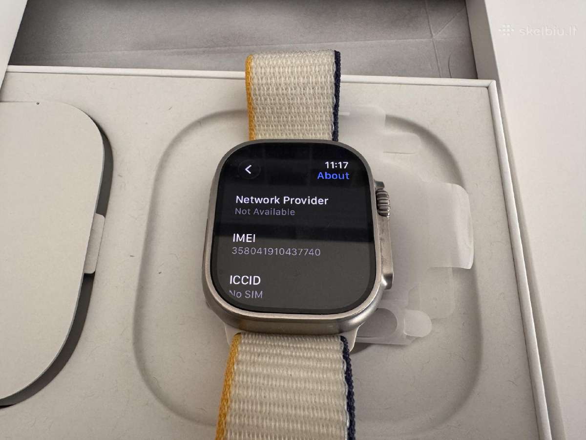 Apple Watch Ultra 49mm, idealus, su dokumentais - nuotraukos Nr. 9