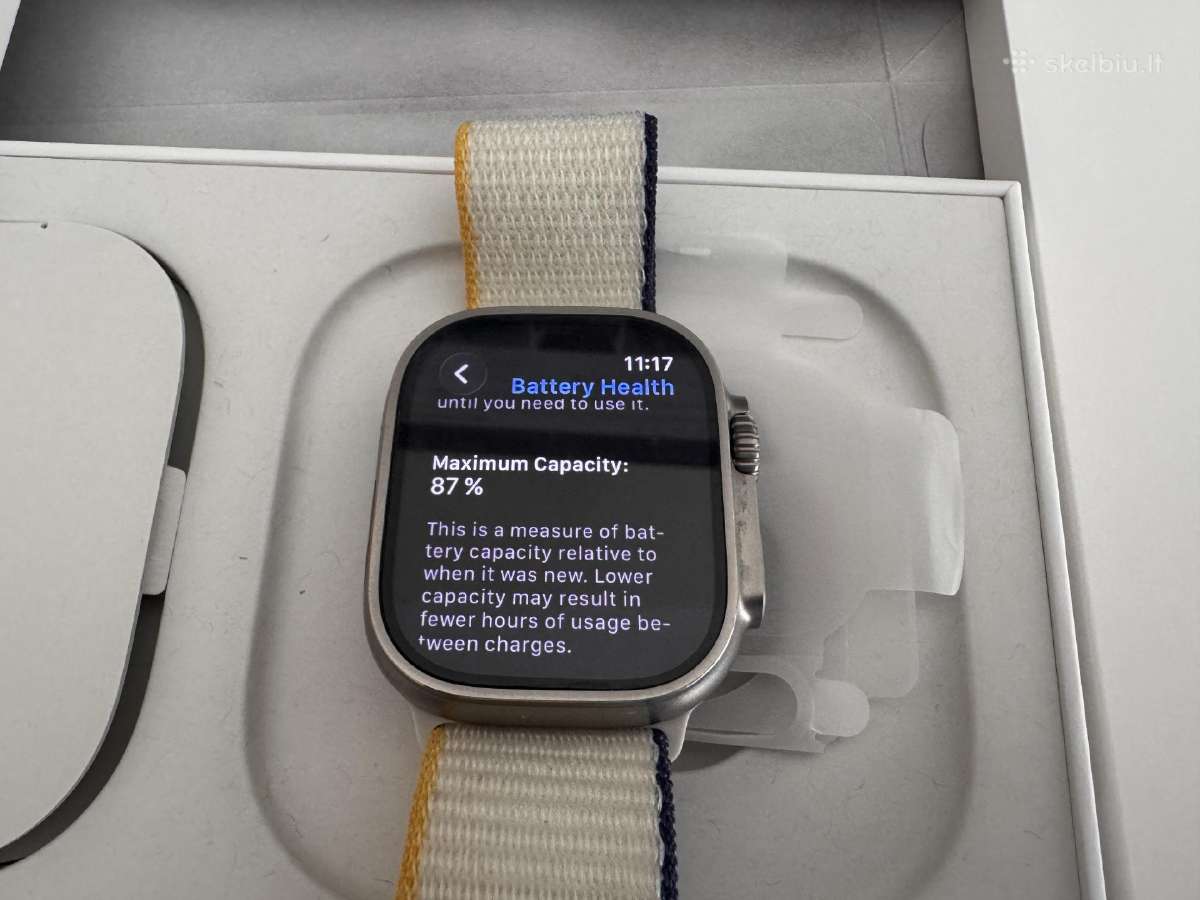 Apple Watch Ultra 49mm, idealus, su dokumentais - nuotraukos Nr. 10