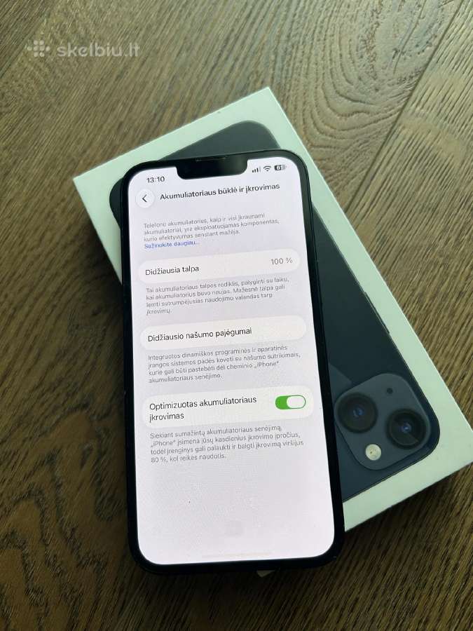iPhone 13 battery 100% - nuotraukos Nr. 2