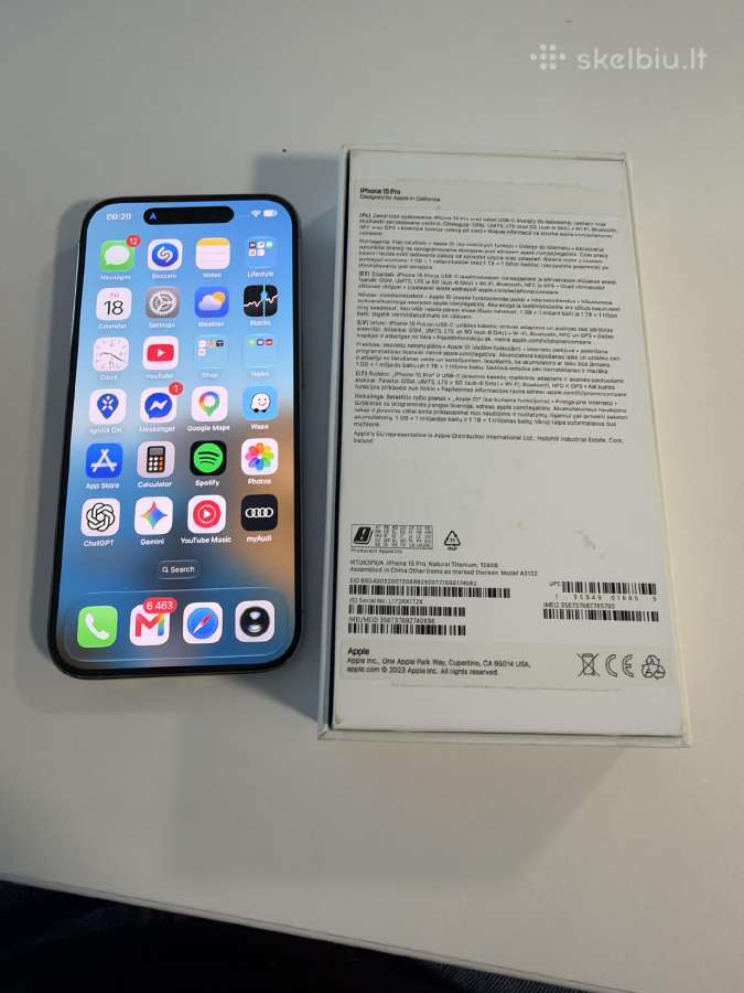 iPhone 15 pro titanium 128gb - nuotraukos Nr. 10