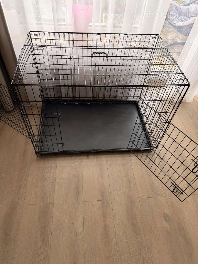 Didelis (XL) sulankstomas metalinis narvas - nuotraukos Nr. 2