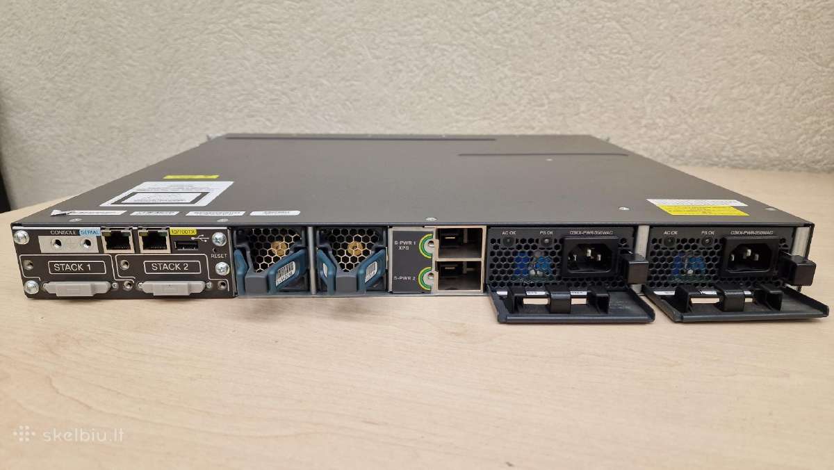Cisco Ws-c3750x-48t-s switch - nuotraukos Nr. 3
