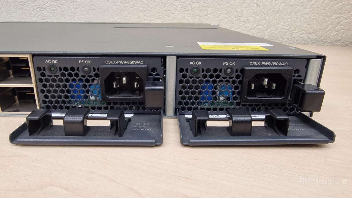 Cisco Ws-c3750x-48t-s switch - nuotraukos Nr. 4