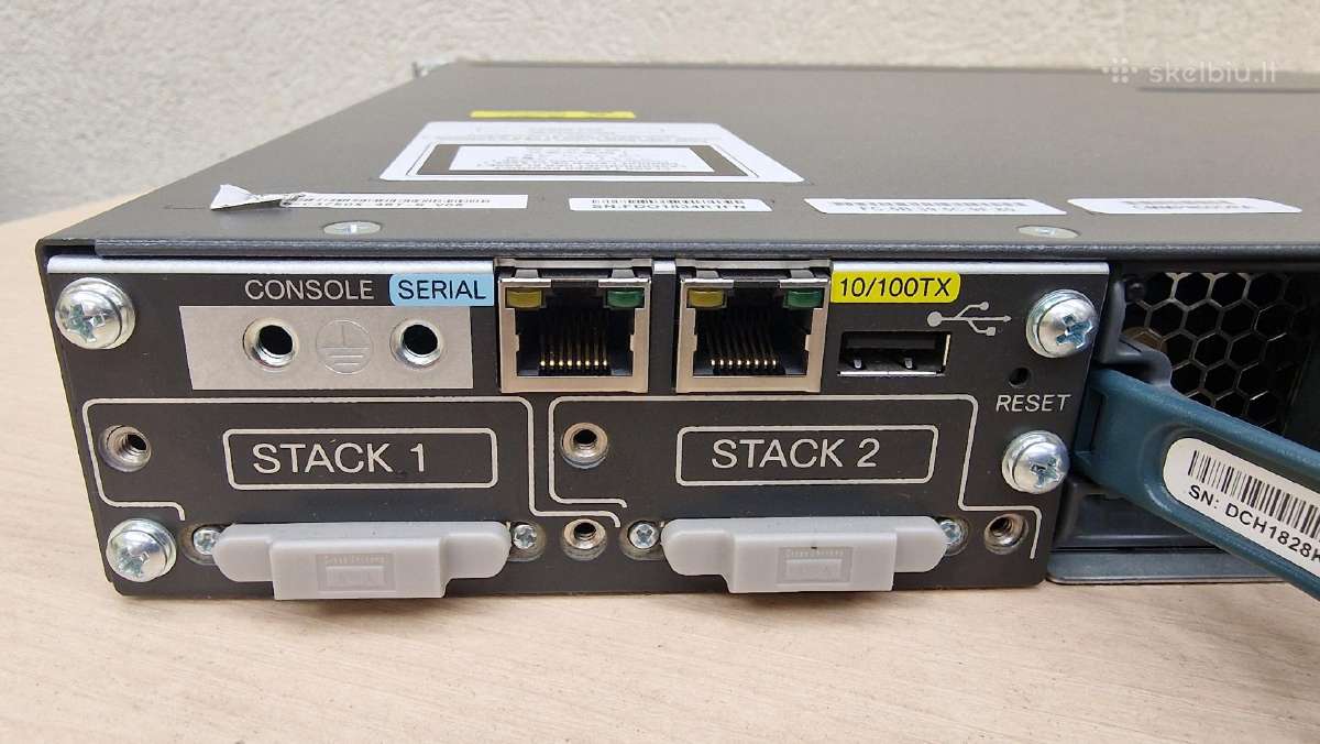 Cisco Ws-c3750x-48t-s switch - nuotraukos Nr. 5