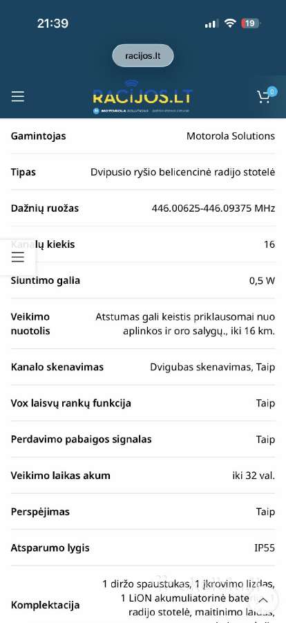 Racijos Motorola - nuotraukos Nr. 6