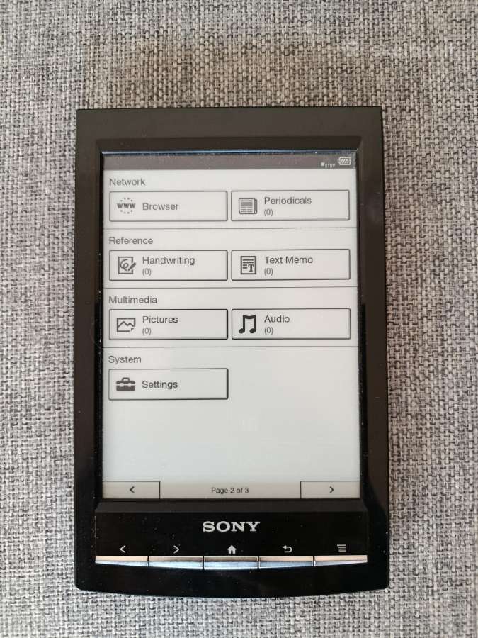 Elektroninė knygų skaityklė Sony Reader Prs-t1 - nuotraukos Nr. 8