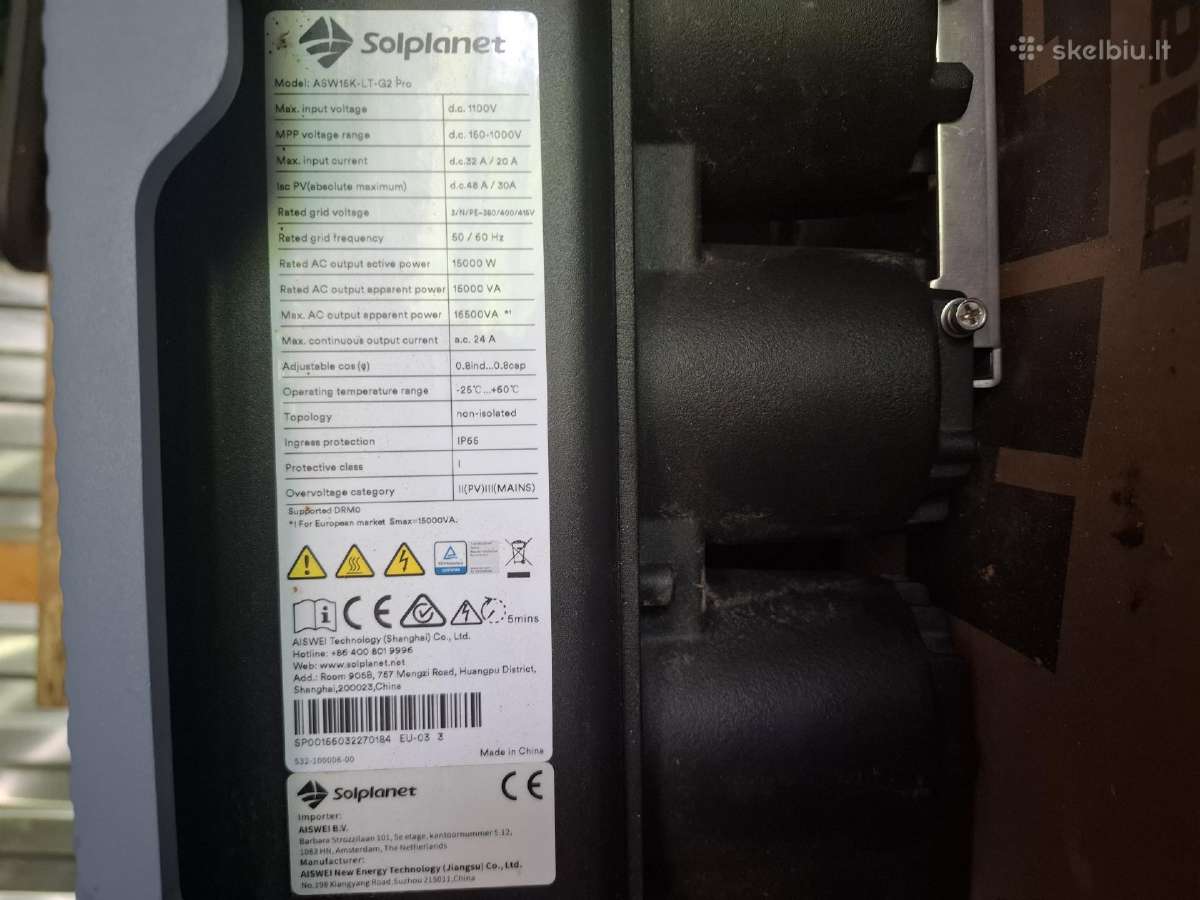 Solplanet Asw15k-LT-g2 Pro - nuotraukos Nr. 2