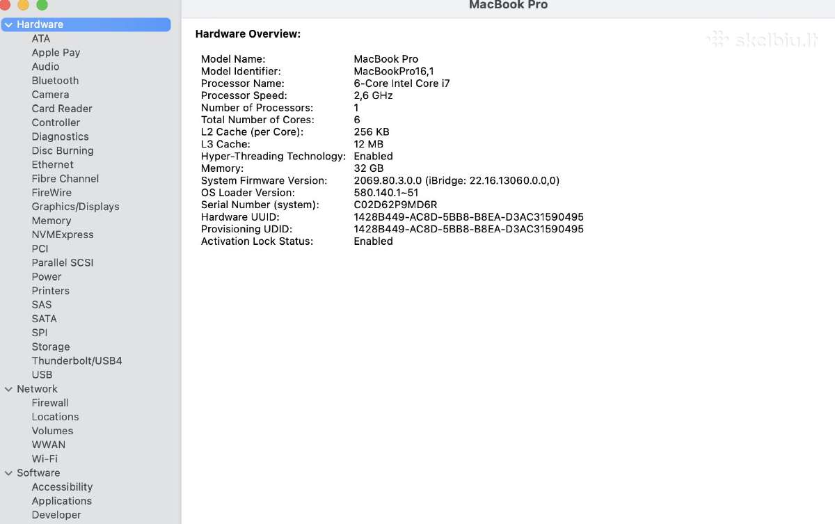 MacBook Pro 16 2019 - nuotraukos Nr. 6