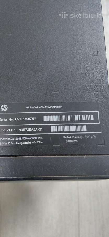 Hp - i5 4590s, 8gb RAM, 500gb HDD - nuotraukos Nr. 5