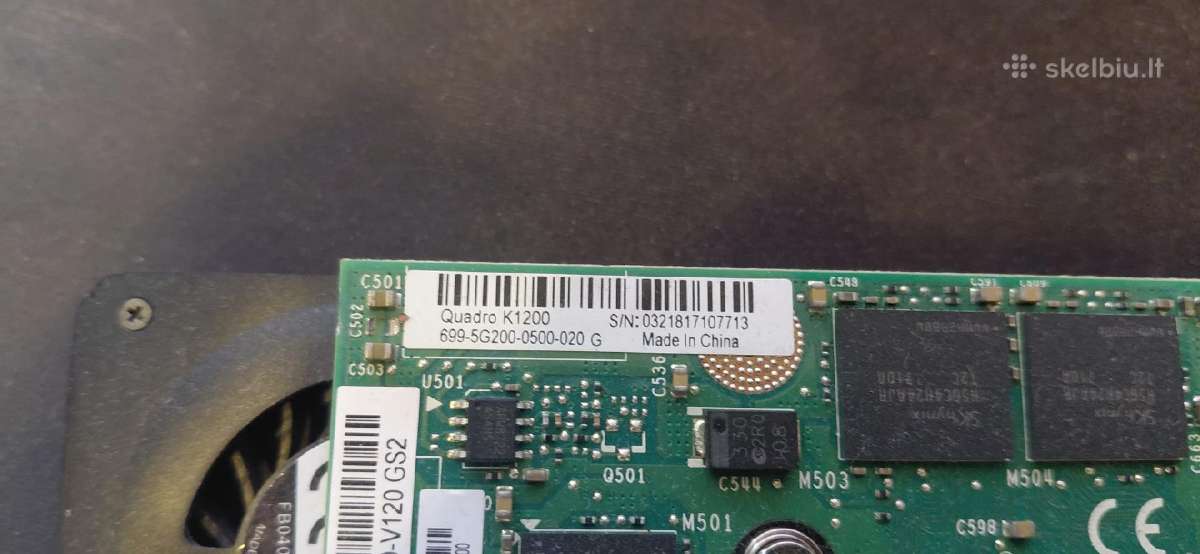 Nvidia Quadro K1200 4gb Gddr5 - nuotraukos Nr. 2
