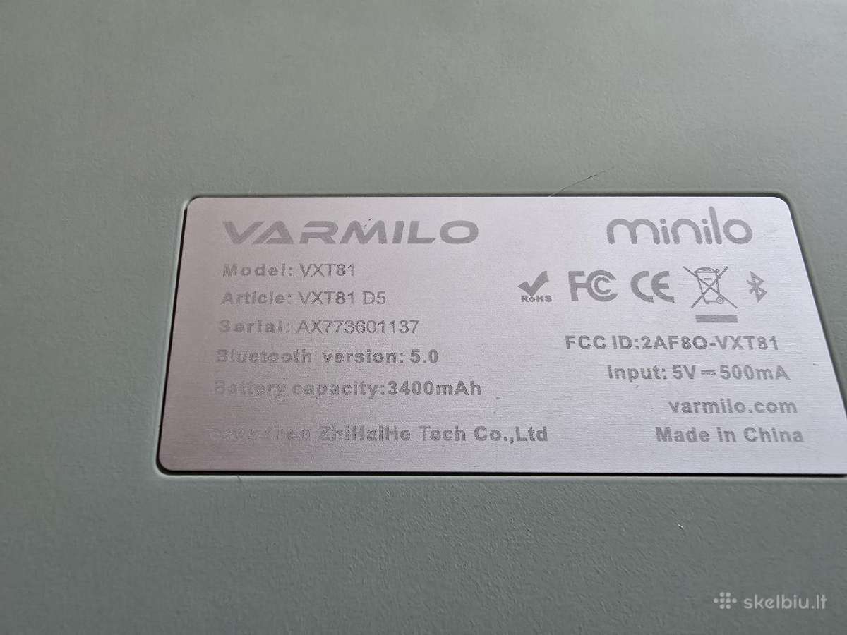 Varmilo Minilo Vxt81 75% mechaninė - nuotraukos Nr. 3