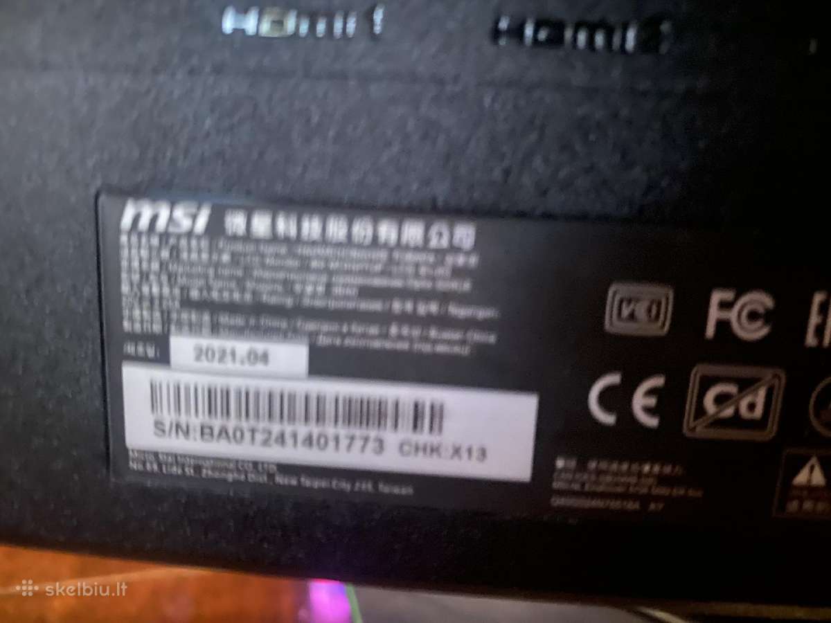 Msi g24c6 144hz - nuotraukos Nr. 2