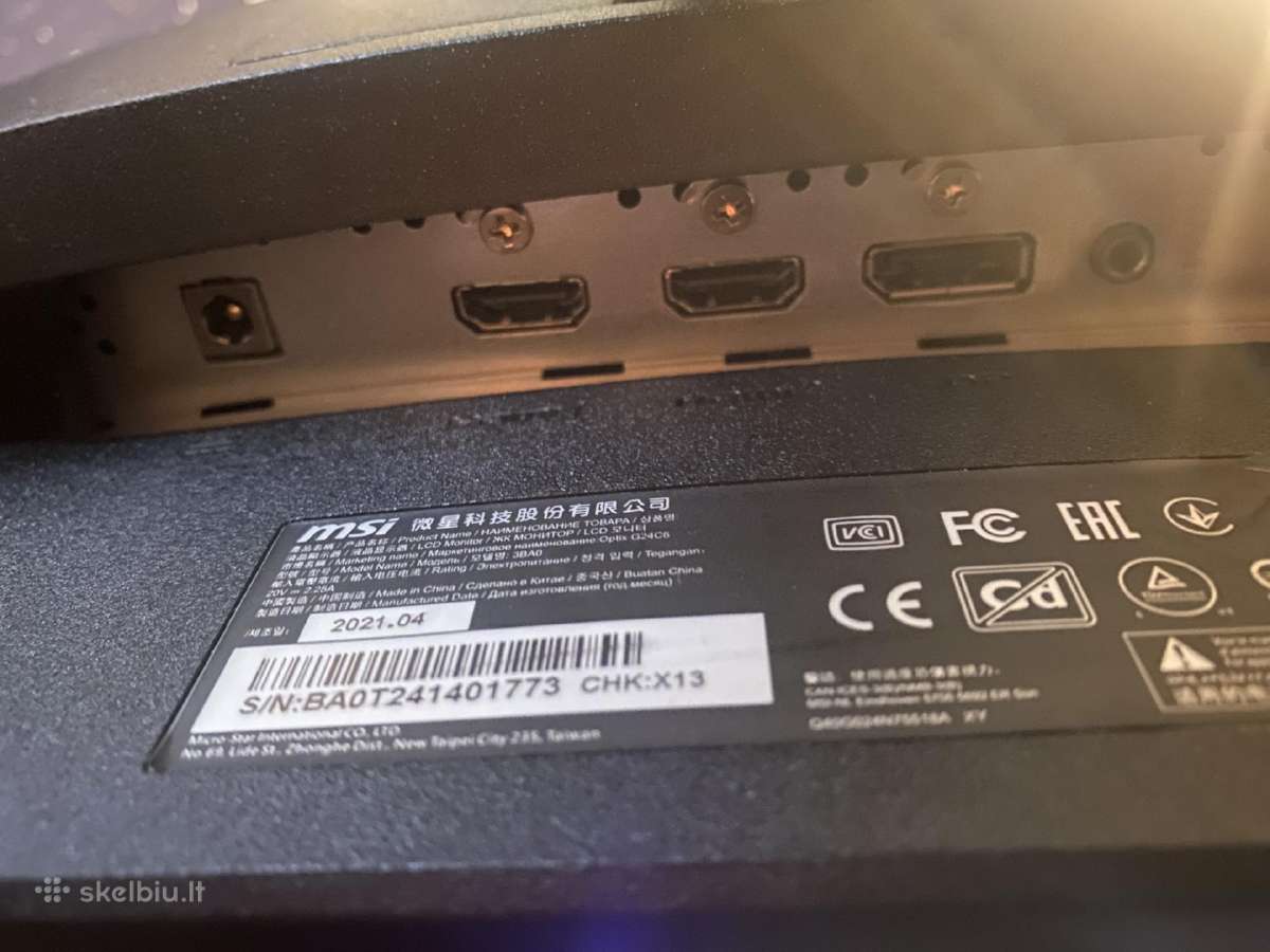 Msi g24c6 144hz - nuotraukos Nr. 3