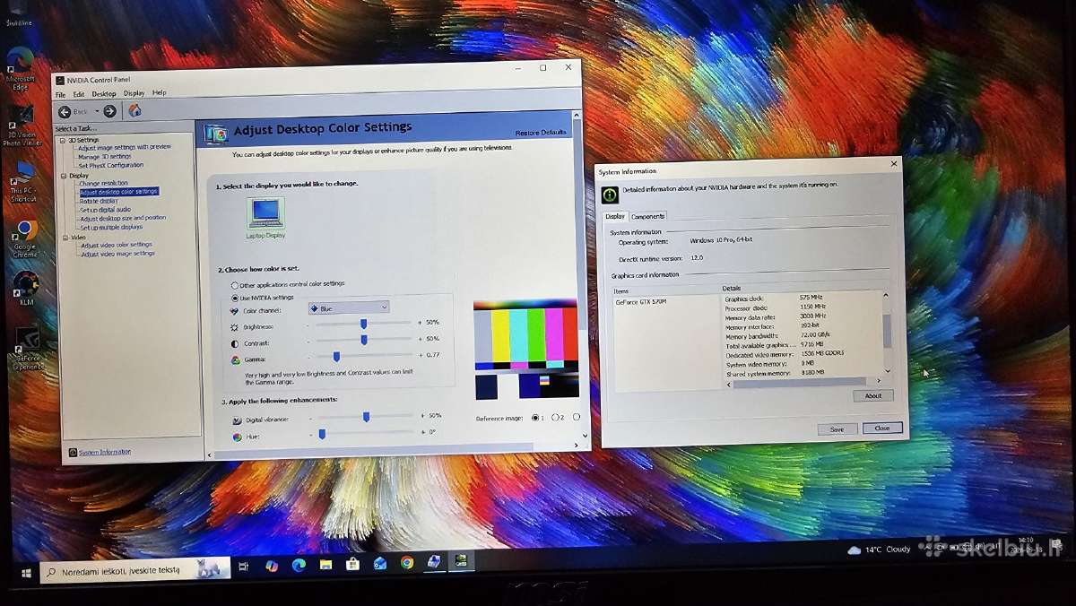Msi Gt780 Dx i7/16gb/480ssd+640hdd/17.3 nvidia - nuotraukos Nr. 7