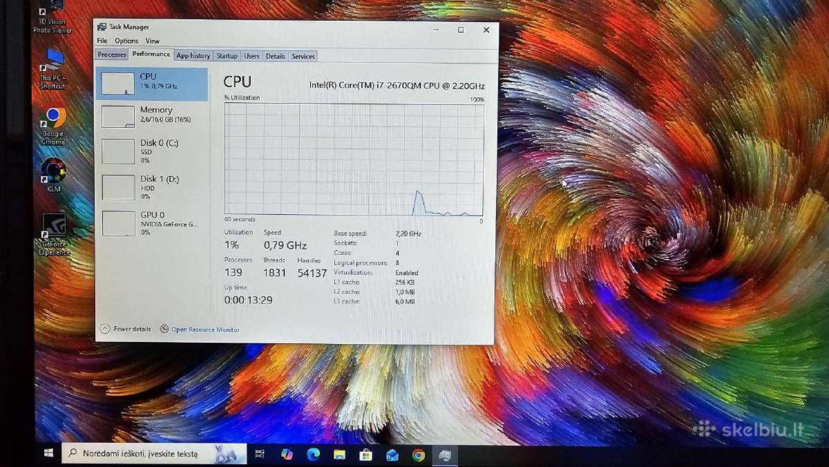 Msi Gt780 Dx i7/16gb/480ssd+640hdd/17.3 nvidia - nuotraukos Nr. 9