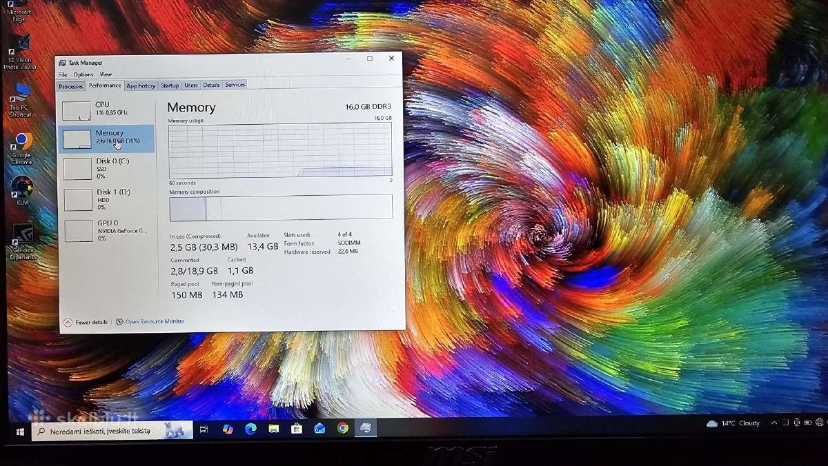 Msi Gt780 Dx i7/16gb/480ssd+640hdd/17.3 nvidia - nuotraukos Nr. 10