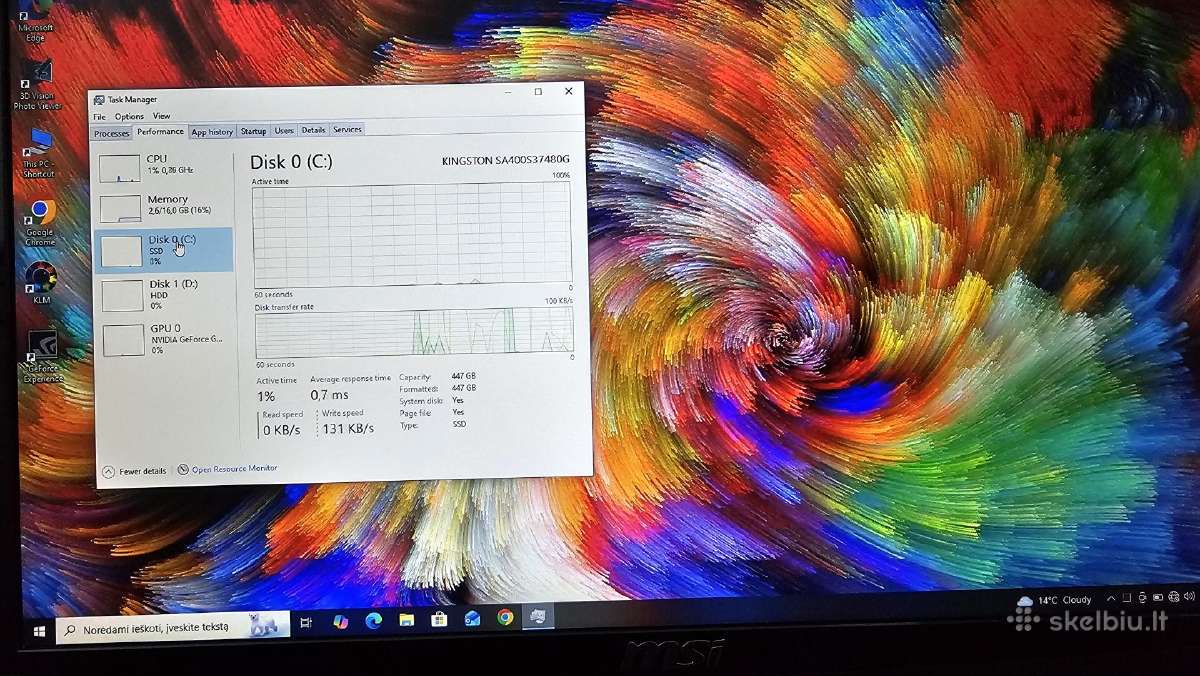 Msi Gt780 Dx i7/16gb/480ssd+640hdd/17.3 nvidia - nuotraukos Nr. 11