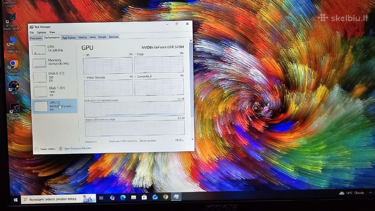 Msi Gt780 Dx i7/16gb/480ssd+640hdd/17.3 nvidia - nuotraukos Nr. 13