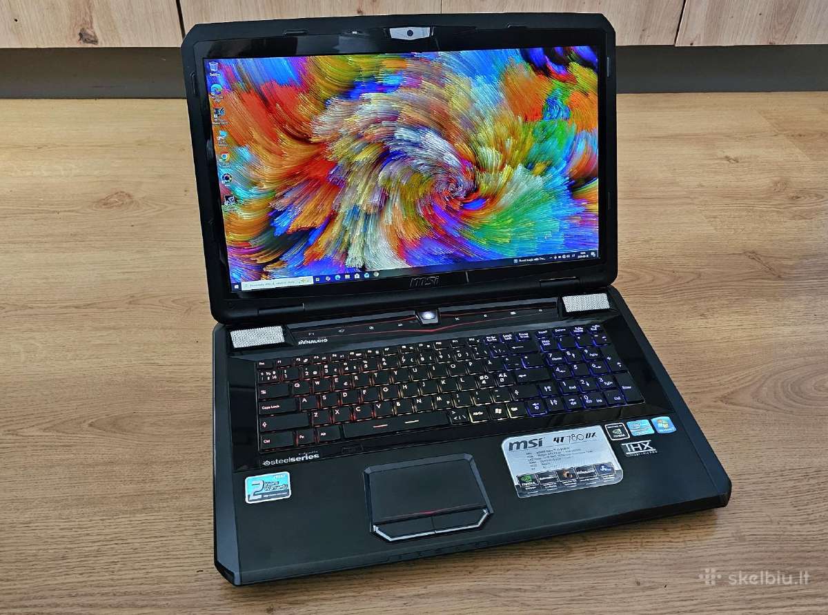 Msi Gt780 Dx i7/16gb/480ssd+640hdd/17.3 nvidia - nuotraukos Nr. 2