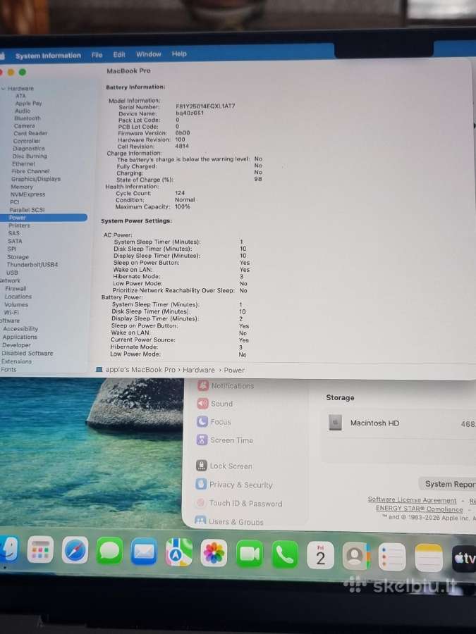 MacBook Pro 14-inch M1 Max 32 512 - nuotraukos Nr. 9