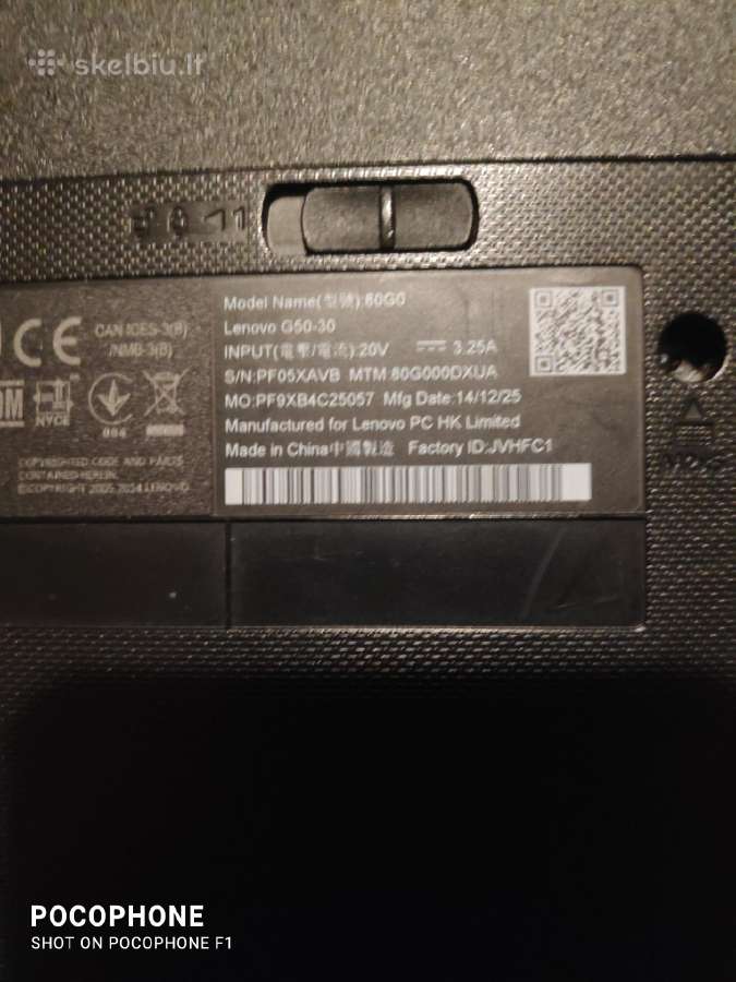 Lenovo G50-30 dalim - nuotraukos Nr. 3