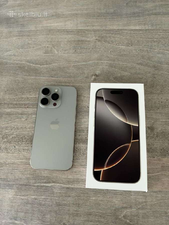 Apple iPhone 16 pro, pilkos spalvos, 256 GB. - nuotraukos Nr. 2