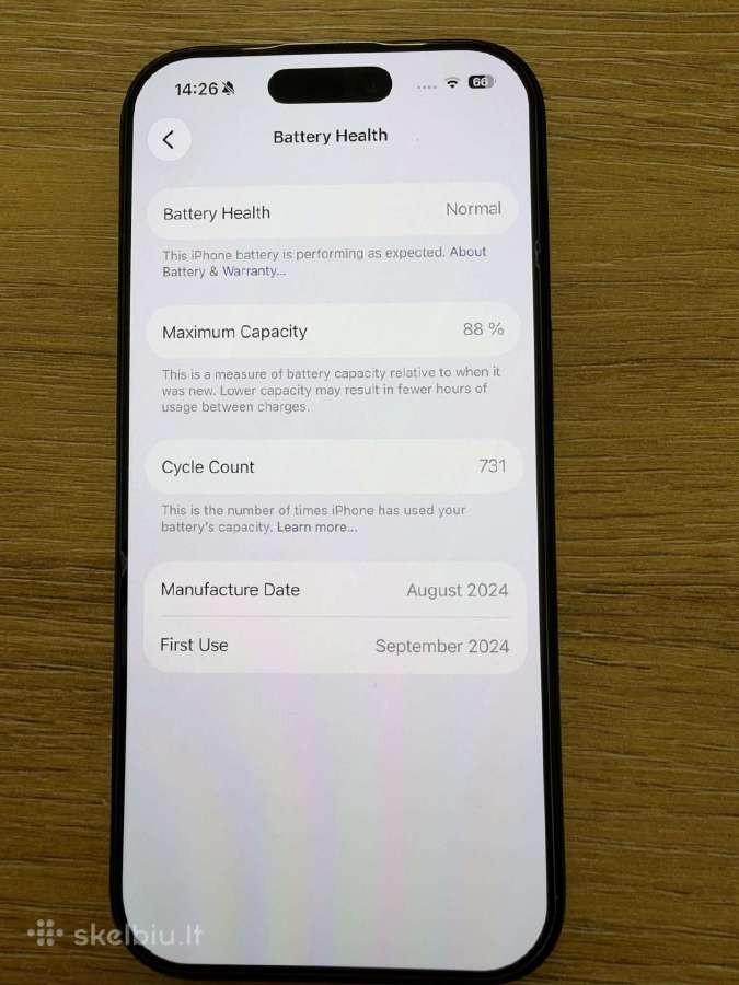 Apple iPhone 16 pro, 256 GB. juodos spalvos - nuotraukos Nr. 2