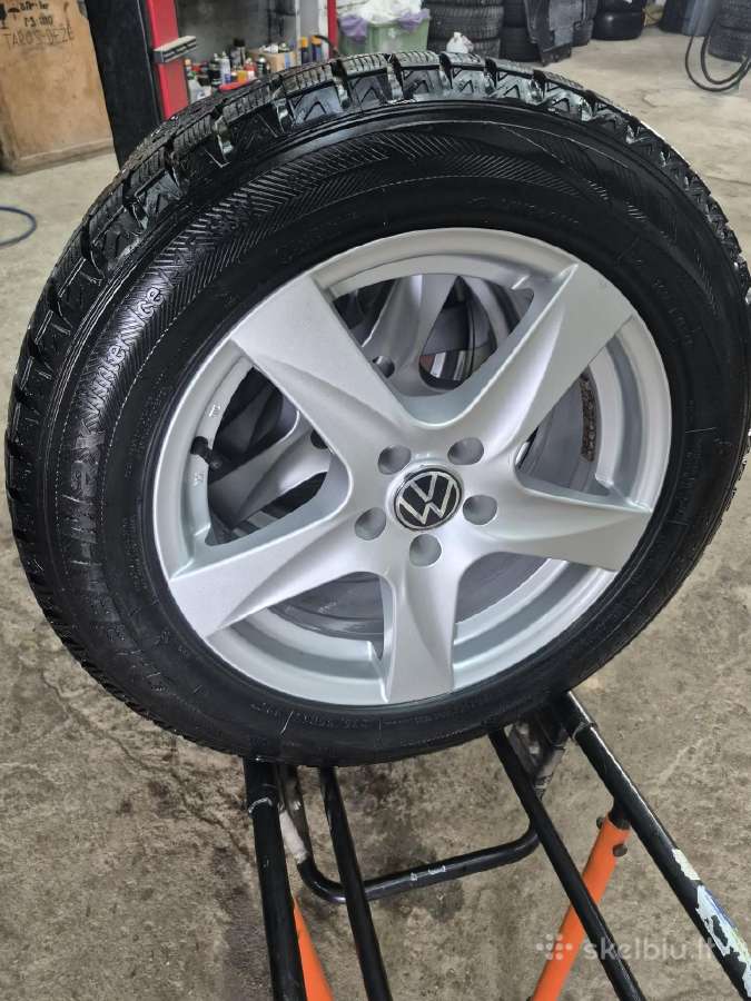 VW tiguan r17 ratlankiai su zieminem padangom - nuotraukos Nr. 3