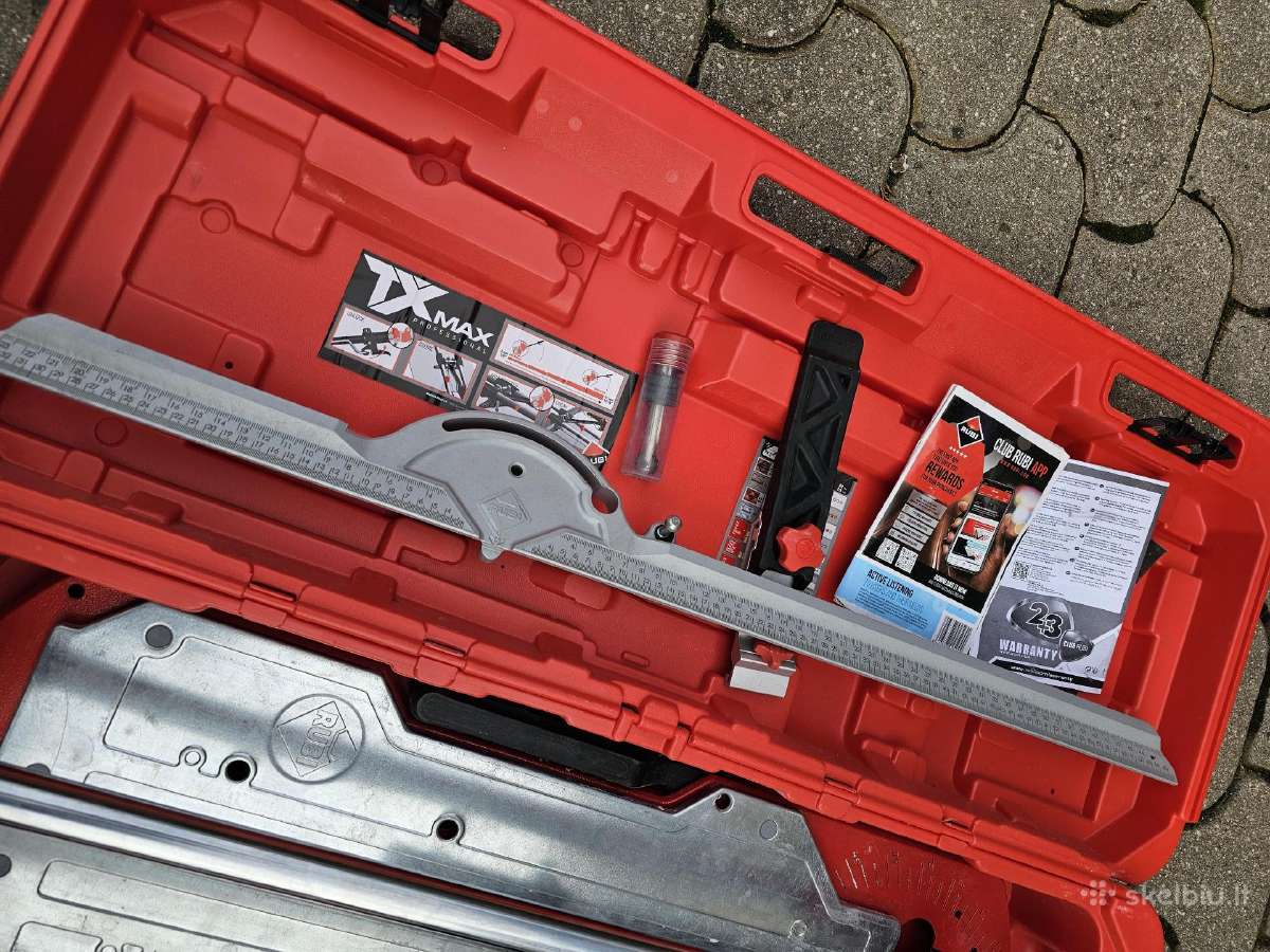 Plytelių Pjaustyklė Rubi Tx-710 Max su dėžę. - nuotraukos Nr. 3