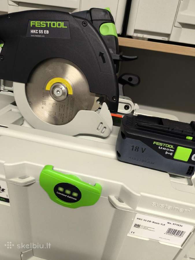 Festool Hkc 55 eb- basic 3 metai garantija, naujas - nuotraukos Nr. 2