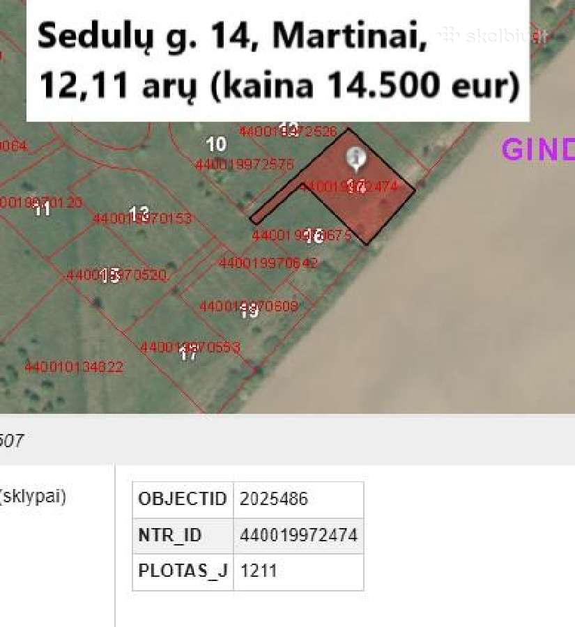 Sklypai šalia Gindulių vos po 1200 eur už arą! - nuotraukos Nr. 8