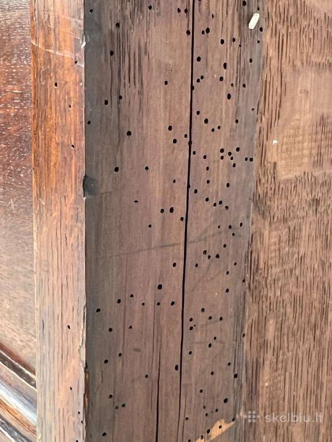 Senovinis, dviejų dalių ąžuolinis bufetas - nuotraukos Nr. 22