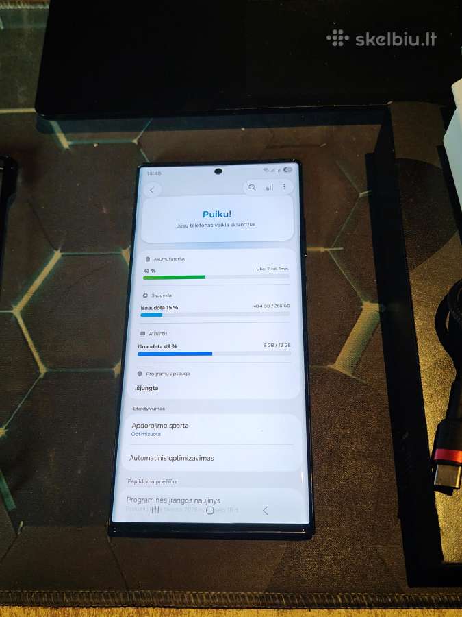 Samsung Galaxy S22 Ultra 12gb RAM 256gb - nuotraukos Nr. 3