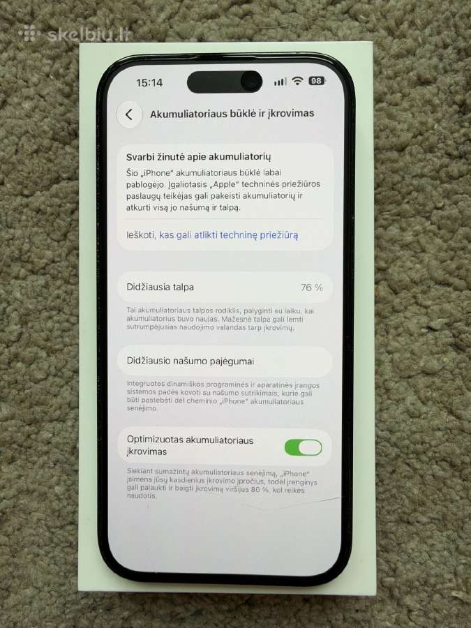 iPhone 14 pro 256gb - nuotraukos Nr. 4