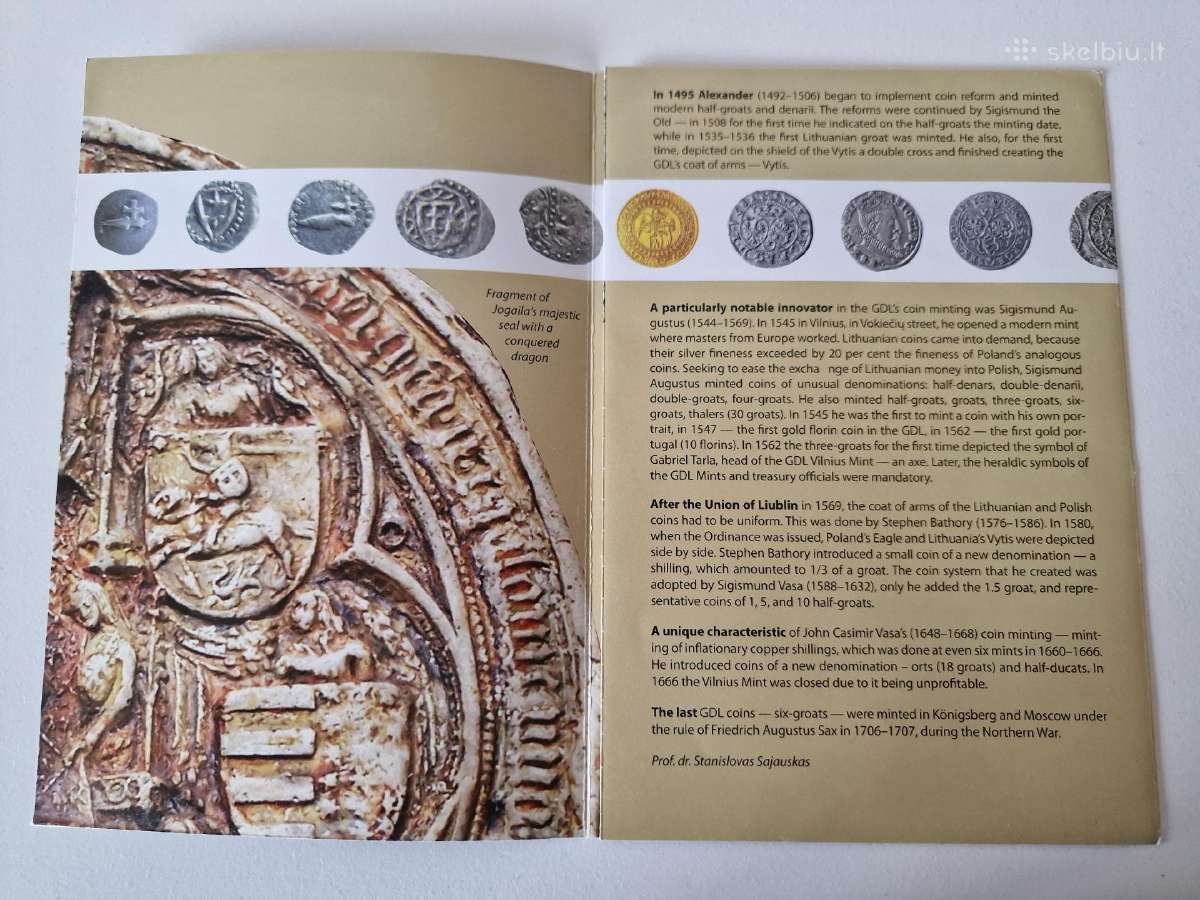Lietuvos banko 50 € monetos lankstinukas 2015 m. - nuotraukos Nr. 3