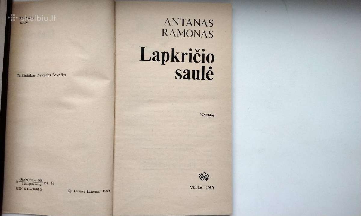 A. Ramonas. Šiaurės vėjas. Lapkričio saulė - nuotraukos Nr. 10