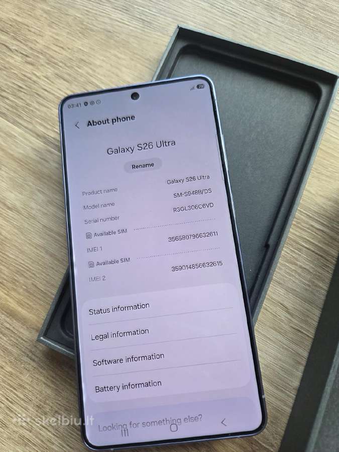 Samsung Galaxy S26 Ultra 256gb telefonas - nuotraukos Nr. 6