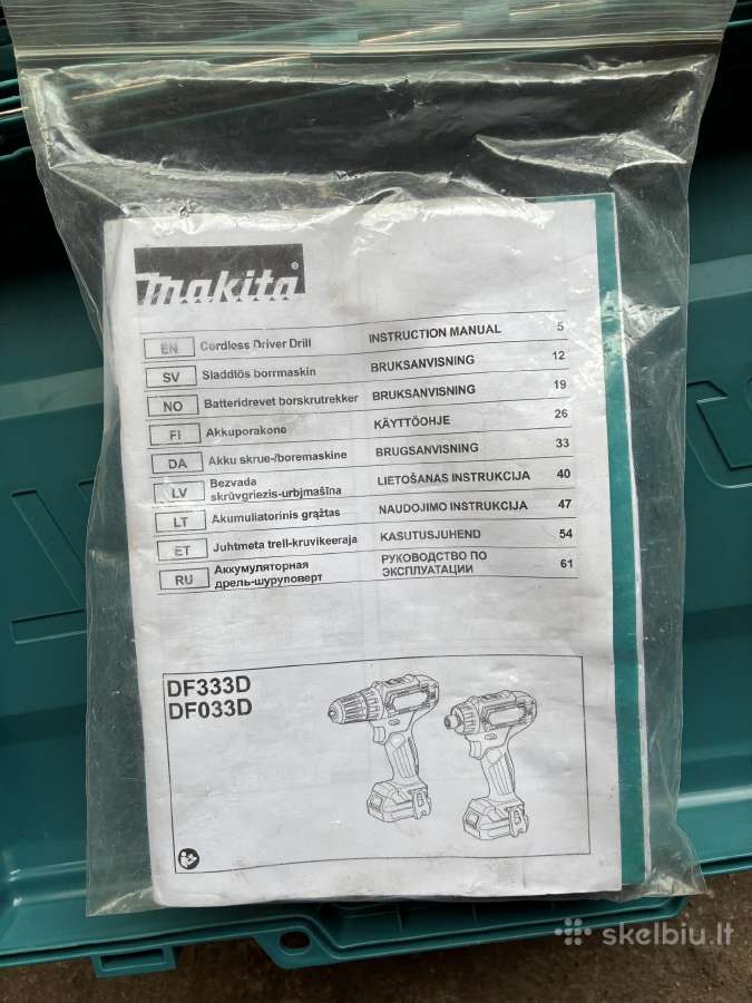 Suktukas Makita Df333dwae - nuotraukos Nr. 7