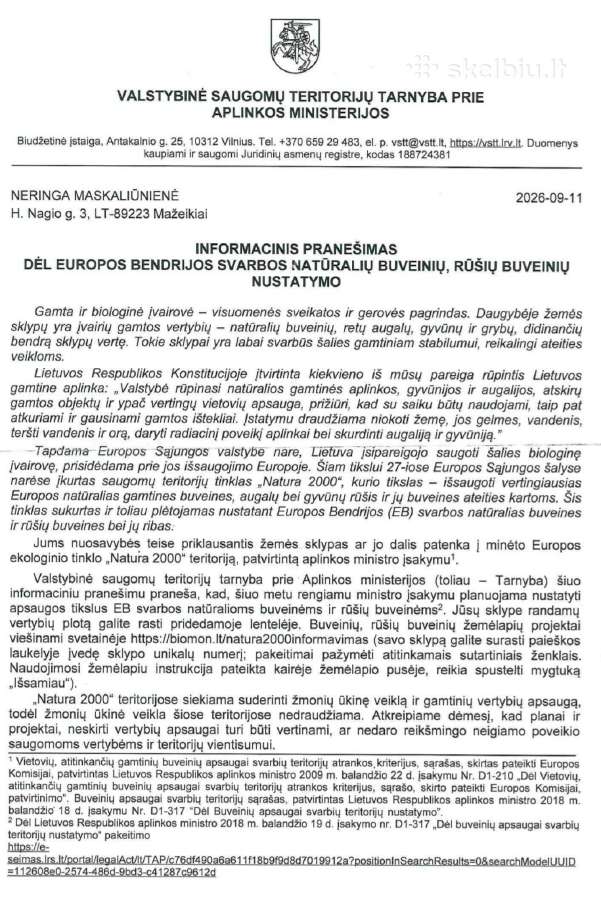 2.88 ha.=1.23 h žeme ir 1.65 h miško k.tik 4300e - nuotraukos Nr. 7