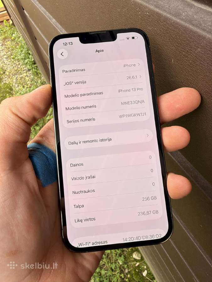 iPhone 13 Pro 256gb Nauja Baterija Puiki buklė - nuotraukos Nr. 6
