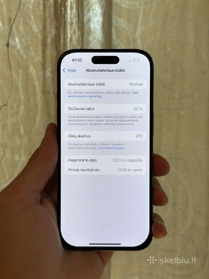 iPhone 16 Pro 128gb - nuotraukos Nr. 5