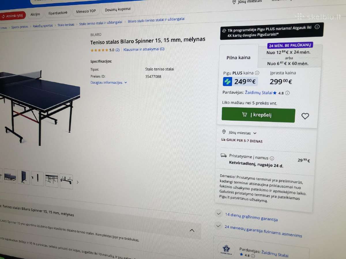 Stalo teniso stalas B-sport - nuotraukos Nr. 4
