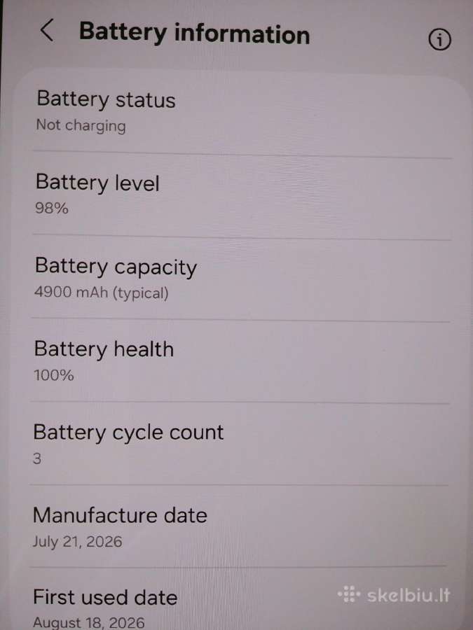 Samsung Galaxy S26 Fe 128gb/8gb - nuotraukos Nr. 7